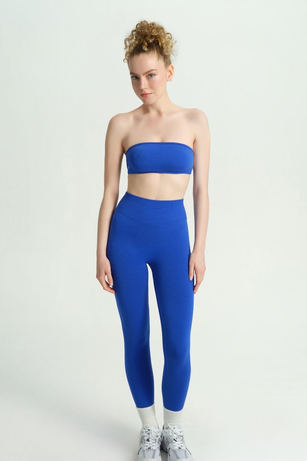 Glow 'n Flow Saks Mavi̇ Kadın Spor Tayt | Dossha