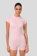 COSMIC BLUSH PINK YARIM KOL TİŞÖRT