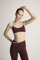 GINCHY KAHVERENGİ İNCE ASKILI BRA