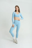 IT GIRL BABY BLUE CROP