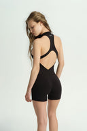 ETERNAL BLOOM SİYAH FERMUAR TULUM