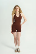 ETERNAL BLOOM KAHVERENGİ ŞORT