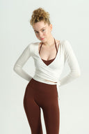 LOUNGEWEAR EKRU BAĞLAMA BOLERO