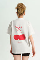 CHERRY EKRU TİŞÖRT