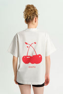 CHERRY EKRU TİŞÖRT