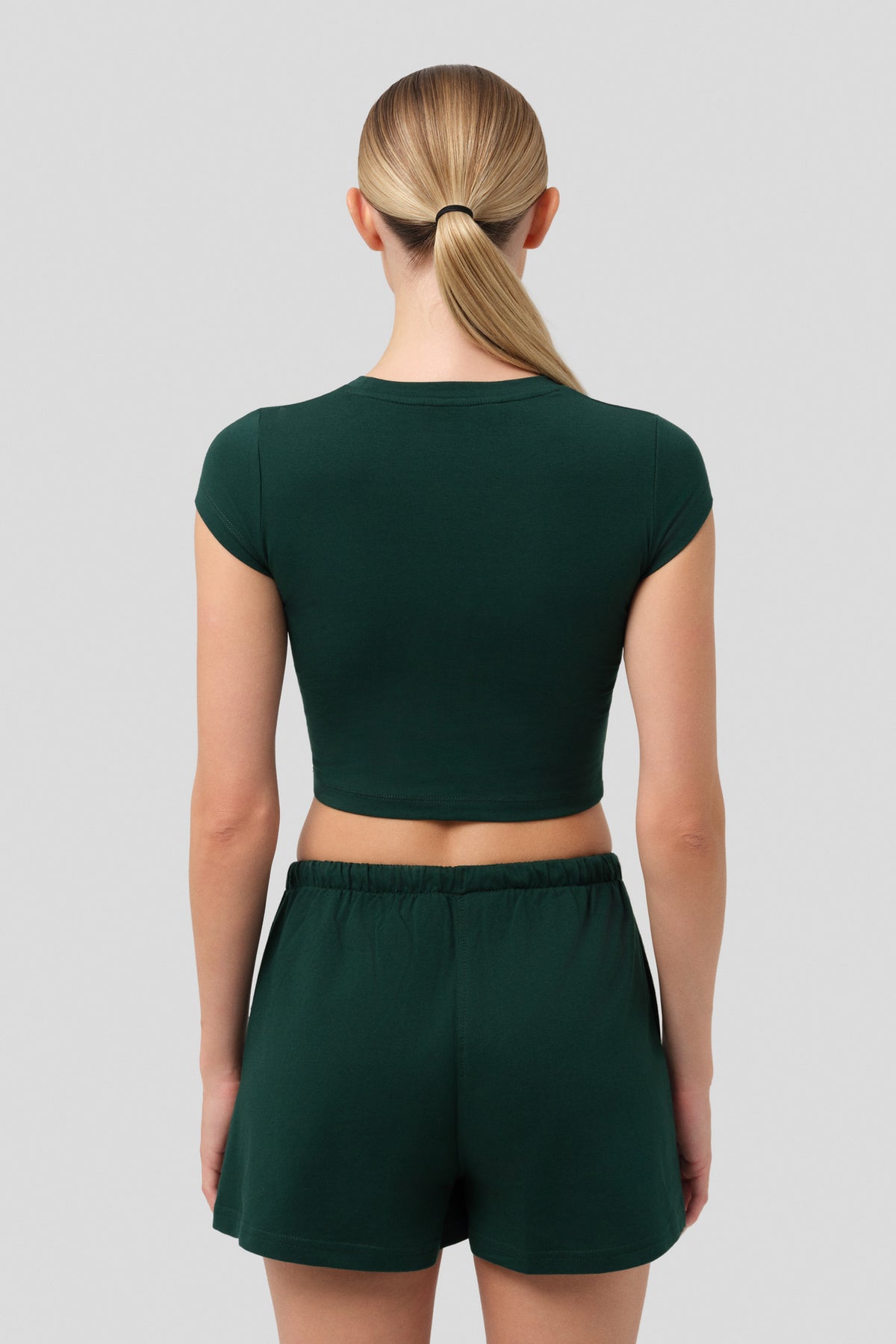 Lounge Logo Nakışlı Crop Tişört