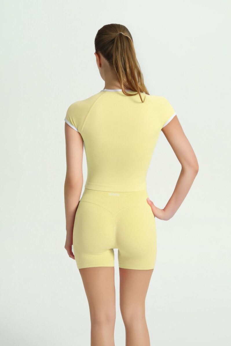 GLOW 'N FLOW BUTTER YELLOW BİYELİ CROP - 3