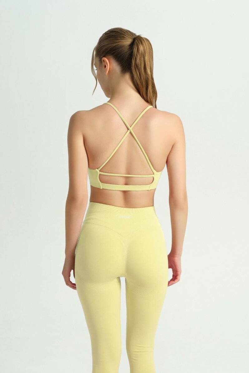 GLOW 'N FLOW BUTTER YELLOW ÇAPRAZ ASKI BRA - 3