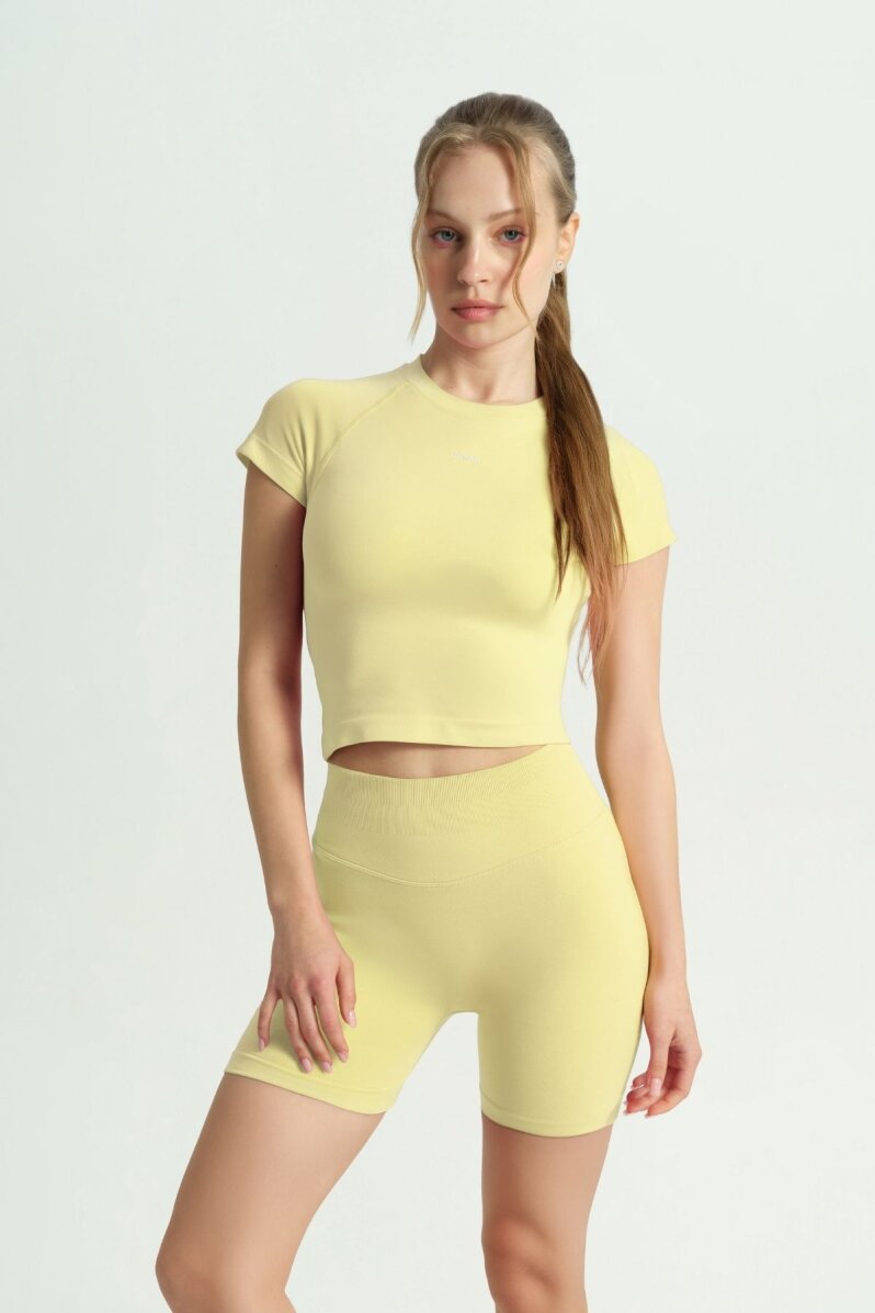 GLOW 'N FLOW BUTTER YELLOW CROP - 1