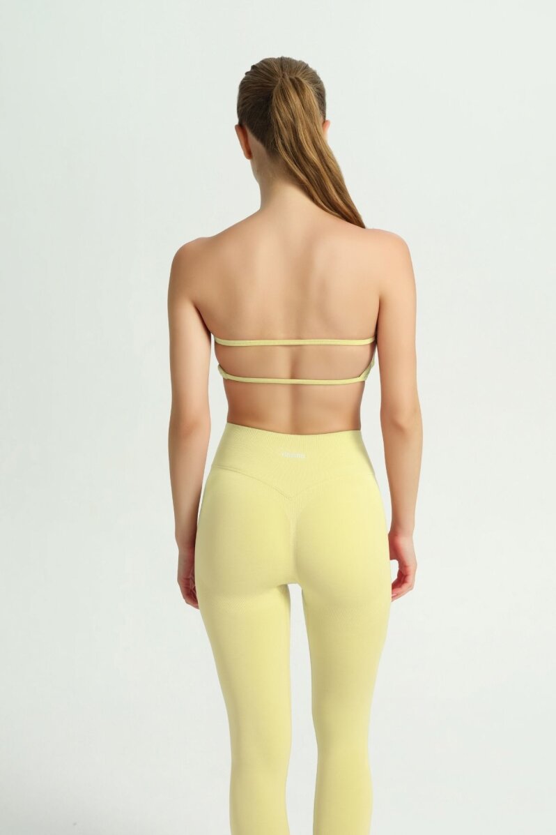 GLOW 'N FLOW BUTTER YELLOW STRAPLEZ BRA - 3