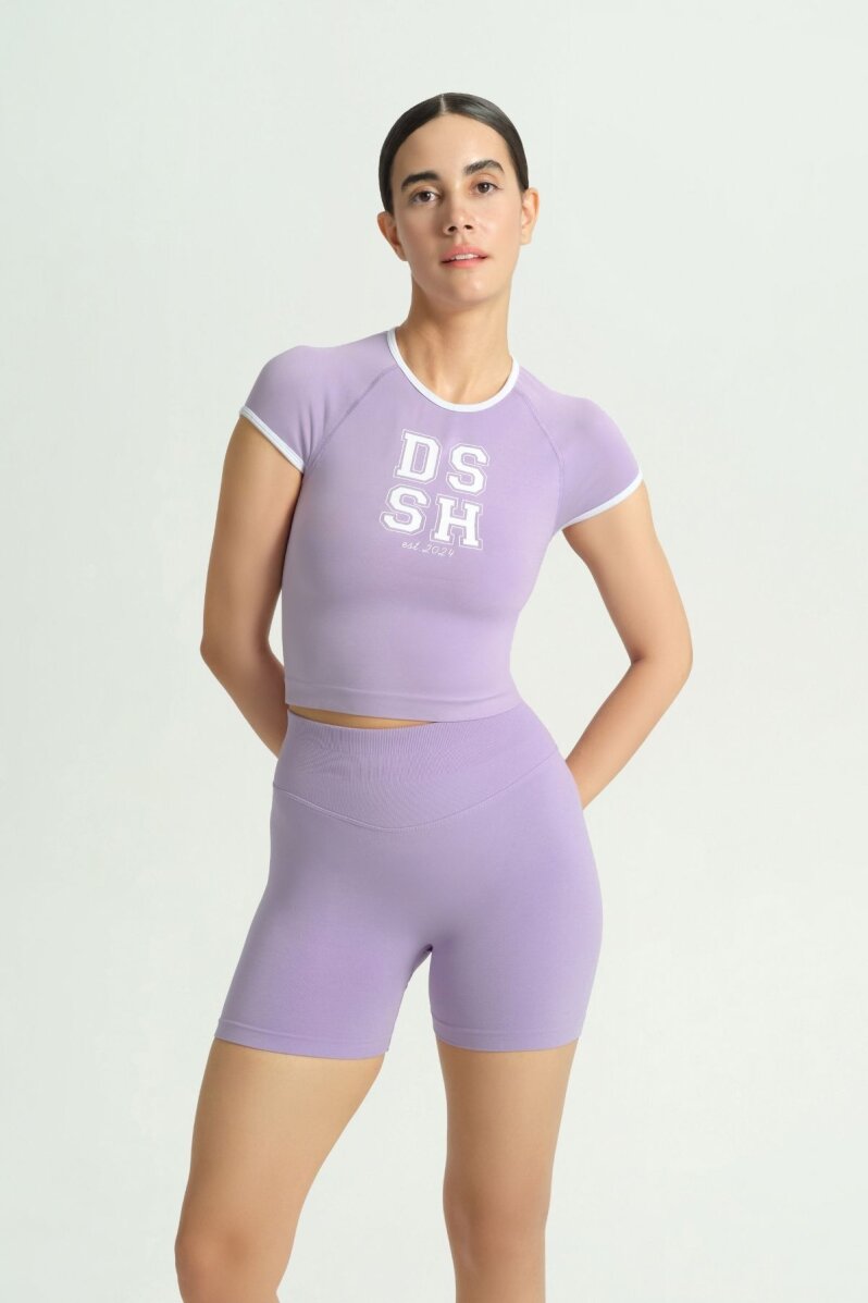 GLOW 'N FLOW LİLA BİYELİ CROP - 2