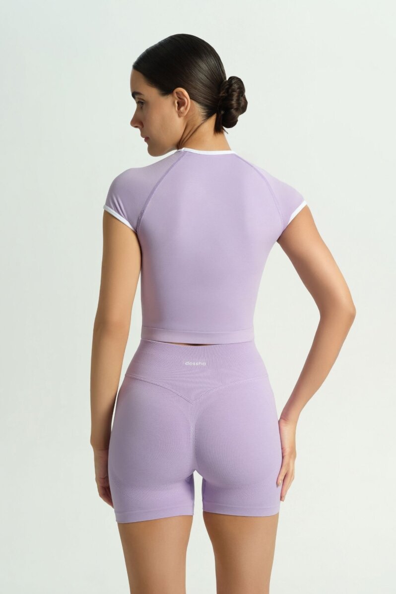 GLOW 'N FLOW LİLA BİYELİ CROP - 3