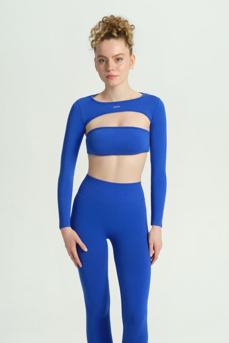 GLOW 'N FLOW SAKS MAVİ BOLERO - 1