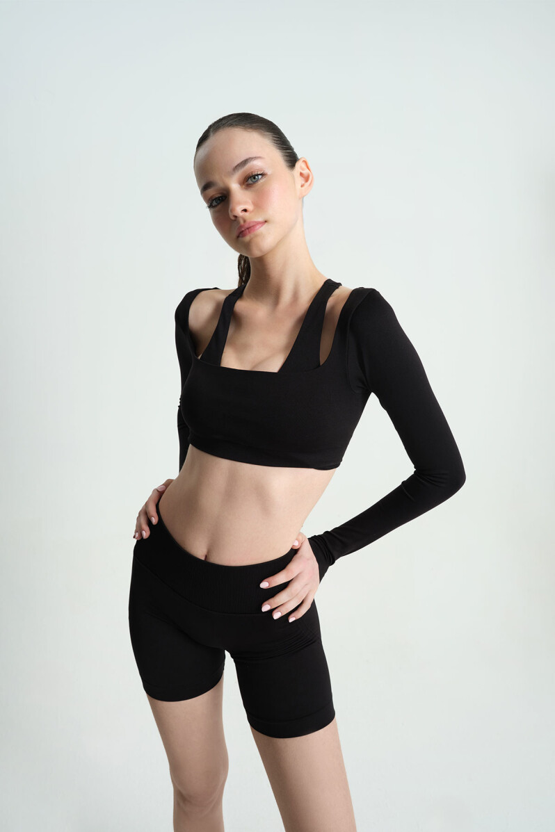 IT GIRL SİYAH CROP - 3
